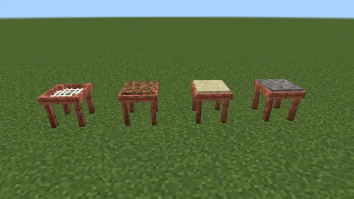 Empty, Grass, Sand and Gravel Copper Sieve