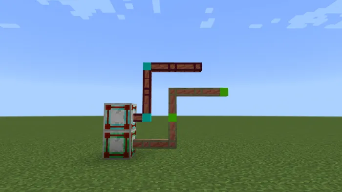 Connected pipes