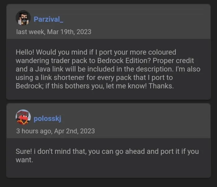 polosskj's Permission for Parvizal