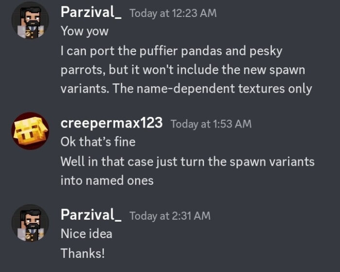 creepermax123's Permisson for Parzival