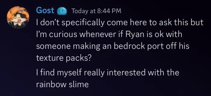 RyanTheScion's Permission for Parzival 1