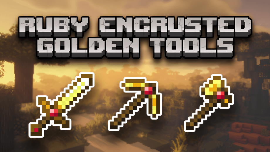 Thumbnail: Ruby Encrusted Golden Tools & Armor