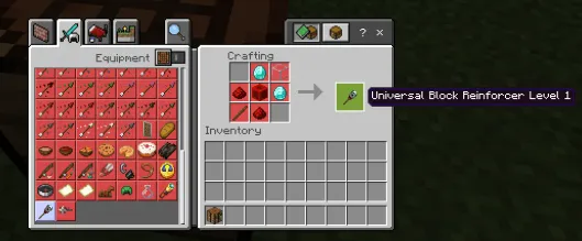 Craft Recipe for Universal Block Reinforcer