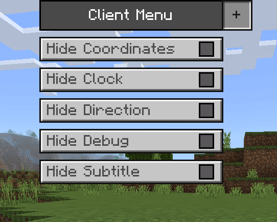 Client Menu