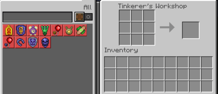 Tinkerer's Workshop Interface
