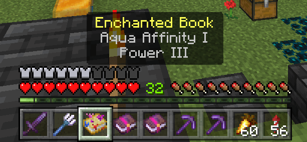 Holding Enchanted Book in the Mainhand