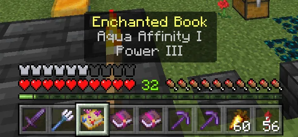 Holding Enchanted Book in the Mainhand