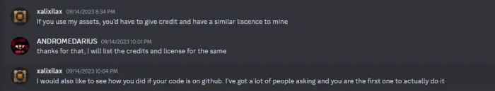 Xalixilax's Permission for Andromedarius