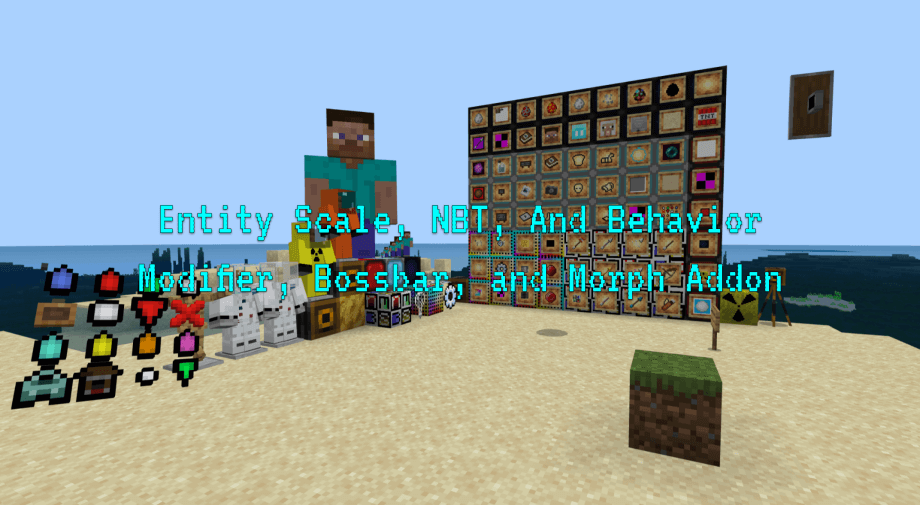 Thumbnail: 8Crafter's Entity Scale, NBT, and Behavior Modifier, Bossbar, and Morph Addon v1.11.0 (1.21.30 UPDATE!)