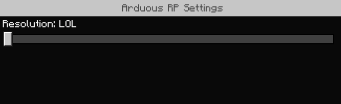 Arduous RP settings