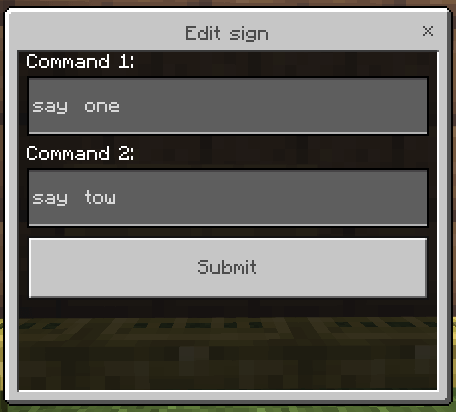 Adding a Command to Sign 2