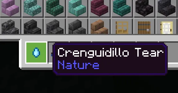 Crenguidillo tear item