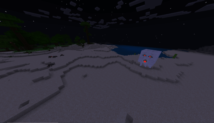 Ghast in the Overworld