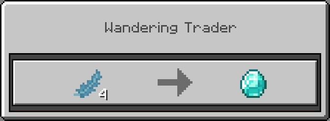 Wandering Trader: Blue Feather Trade