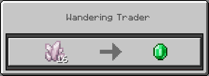 Wandering Trader: Rose Quartz Shard Trade