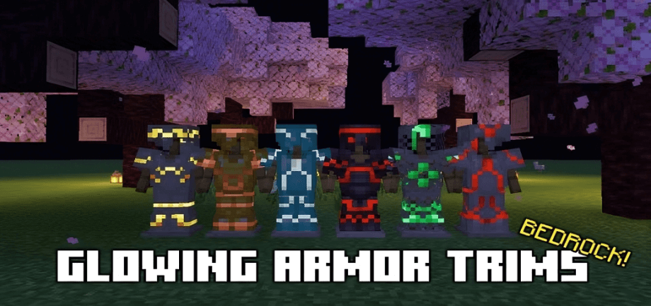 Thumbnail: Glimmering Armour Trims (Resource pack)