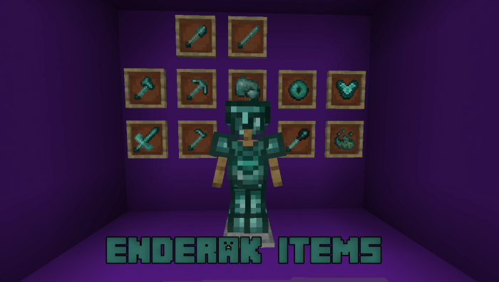 Enderak items, armor and tools