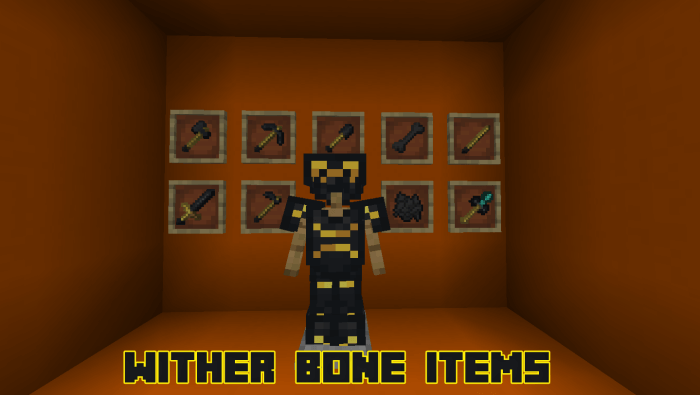 Wither bone items, armor and tools