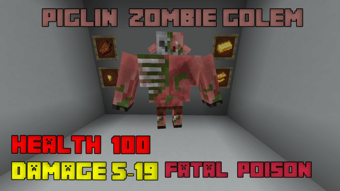 Zombie Piglin Golem