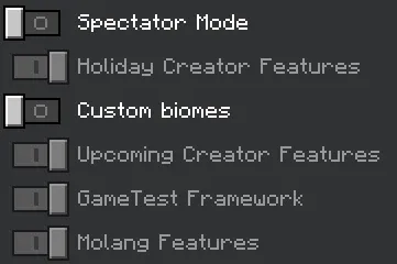 Required Experiments for the Item Null Addon