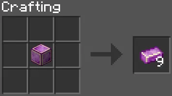 Enderite Ingot Recipe from Enderite Block