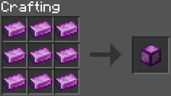 Obsidian Infused Block Recipe