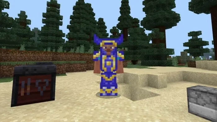 Armor Trims on Sapphire Armor