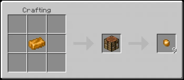 Bronze Nugget Recipe (Variant 1)
