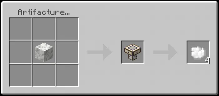 Calcite Chunk Recipe (Variant 1)