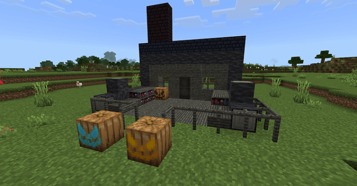 Decorations in the Monster House Addon
