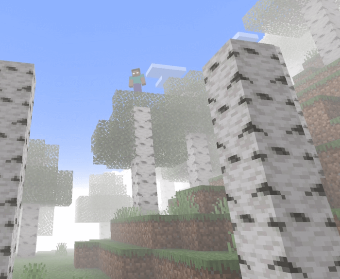 Herobrine in the Fog