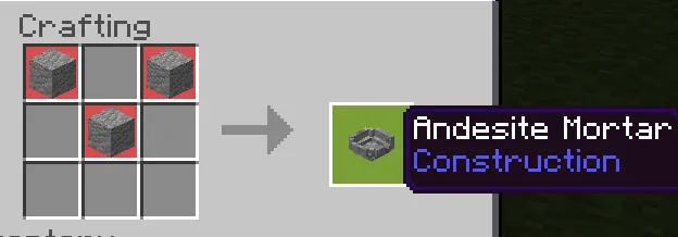 Andesite Mortar Recipe