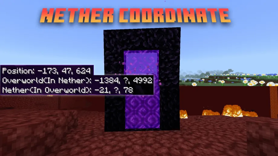 Nether Coordinates Texture Pack For Minecraft