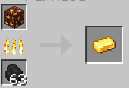 Gold Ingot from Nether Gold Ore Recipe