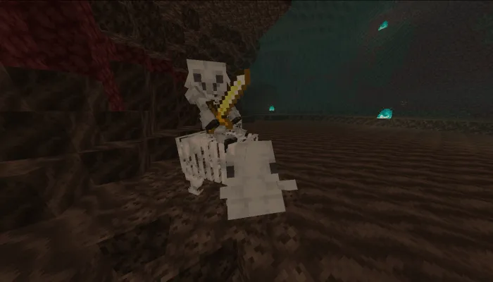 Skeleton Piglin Riding a Skeleton Hoglin