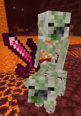 Skeleton Pigman Riding a Skeleton Pig