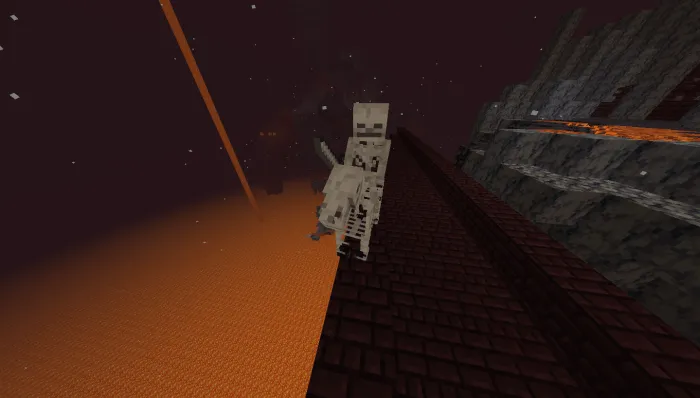 Skeleton Riding a Skeleton Horse