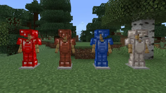 Redstone, Copper, Lapis, and Quartz Armors