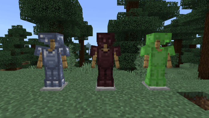 Reinforced Iron, Nether Bricks and Slime Armors