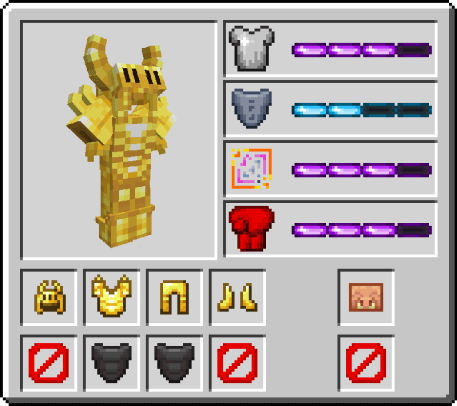 Heavy golden armor