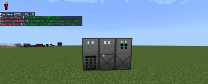 3 doors: reinforced, scanner and keypad.