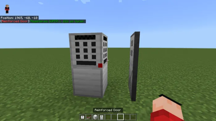 Padlock: opened door.