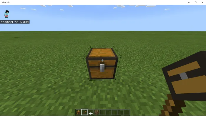 Interacting with chest