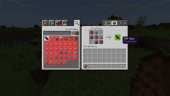 TNT Gun recipe craft