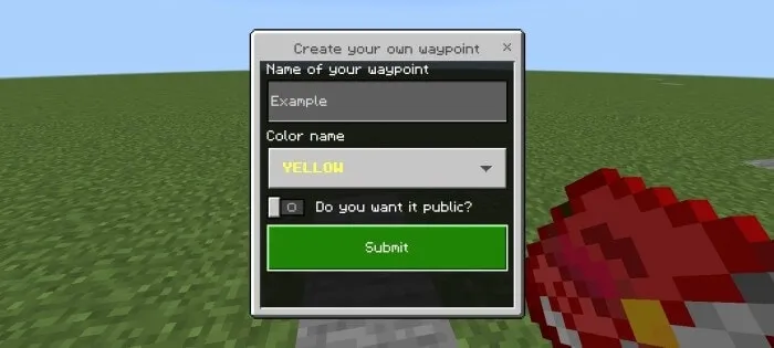 Create Your Own Waypoint Menu