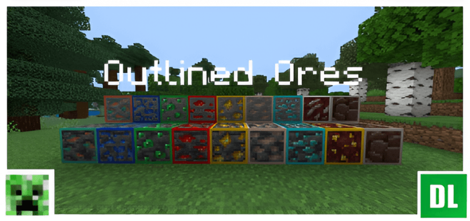 Thumbnail: Creeperful Outlined Ores ⛏️ (No Ads)