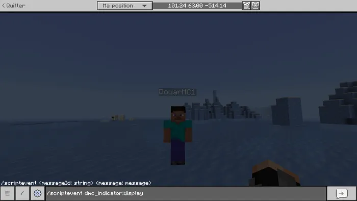 Distance display command