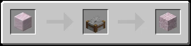 Chiseled Rose Quartz Block Recipe (Variant 2)