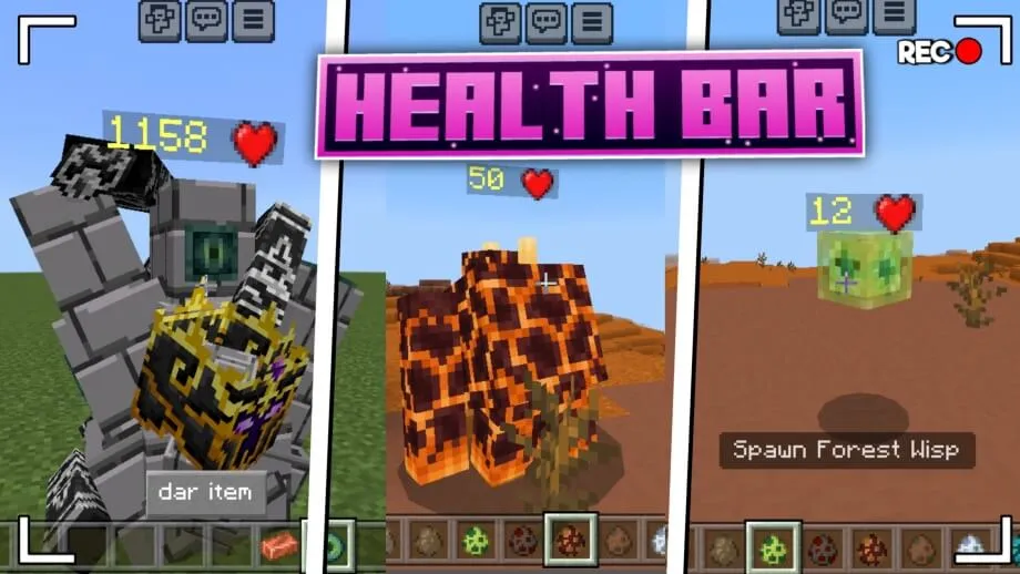 Thumbnail: Health Bar 1.21.100 (works with monster addons)