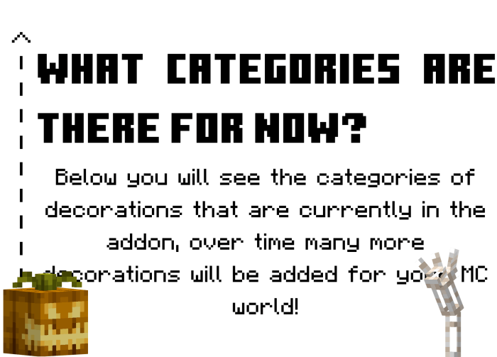 WHAT CATEGORIES ARE THERE FOR NOW?